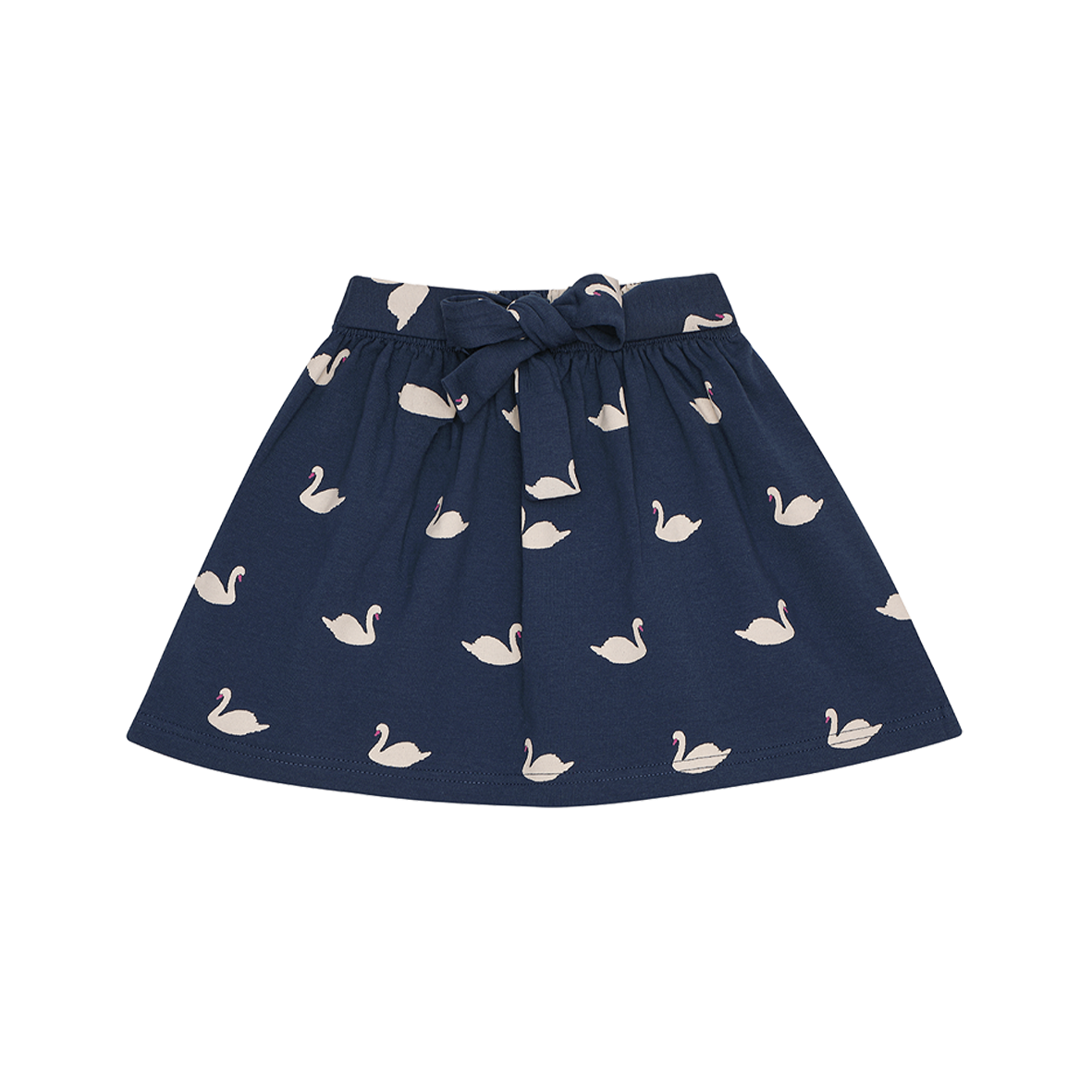 House of Jamie - Mini Bow Skirt - Classic Blue Swans | Mio Meraki